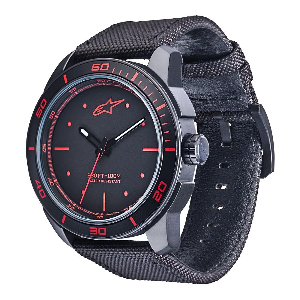 Tech Watch 3H Black-Black/Red
