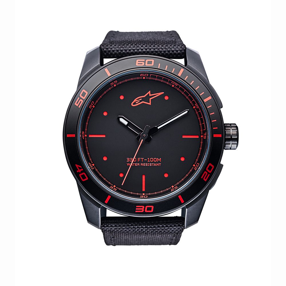 Tech Watch 3H Black-Black/Red