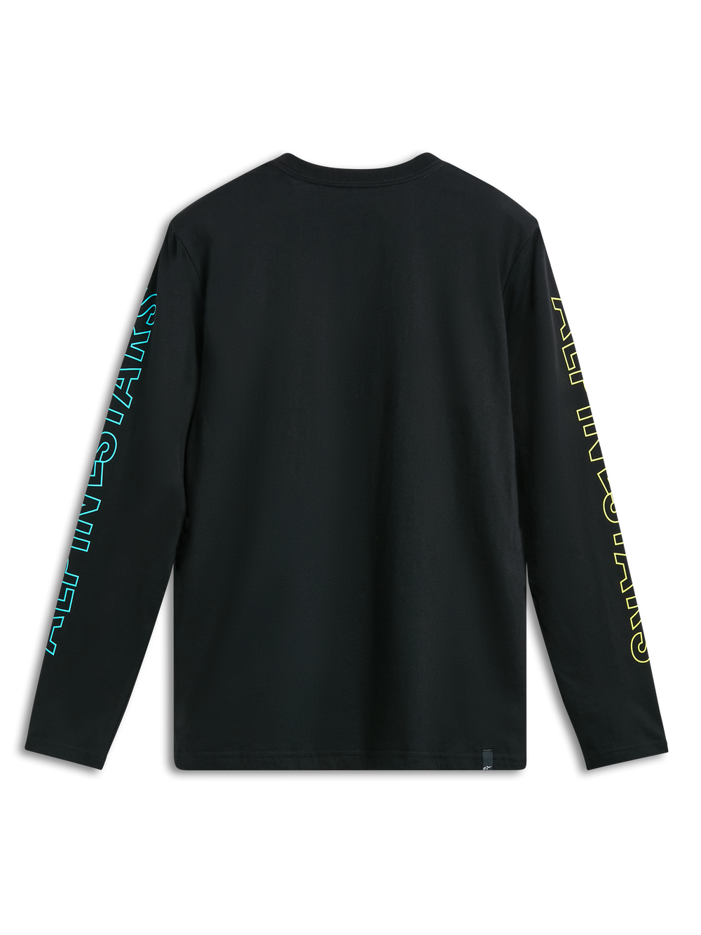 Alpinestars Ayess Csf T-Shirt, Black long-sleeve sportswear tee, back view showing printed sleeve graphics