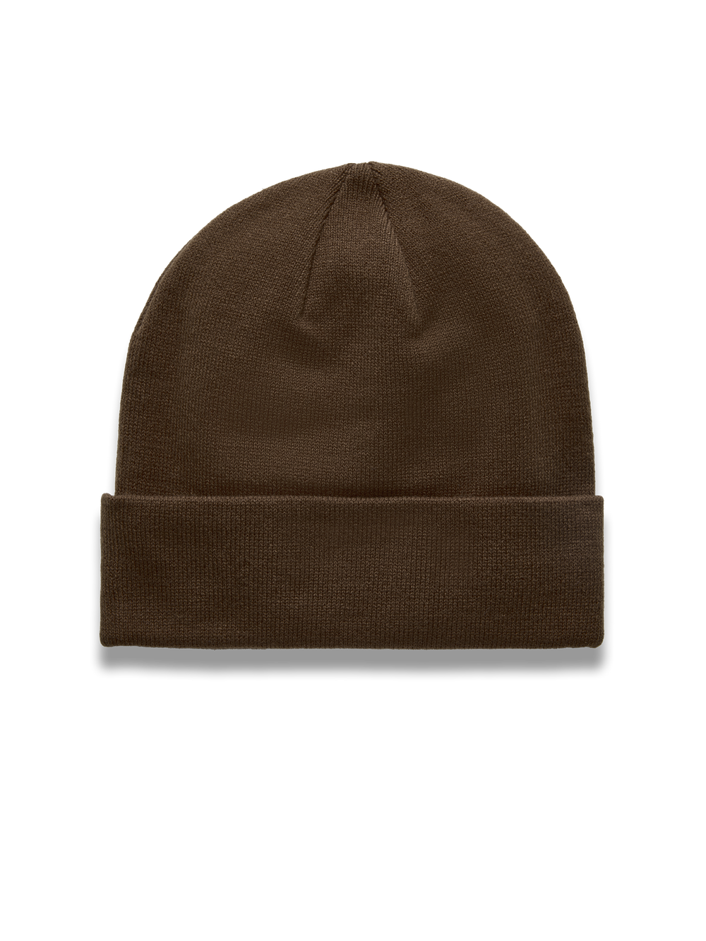 Alpinestars Augment Cuff Beanie, brown knit jersey stitch sportswear hat with a deep fit and classic folded cuff.