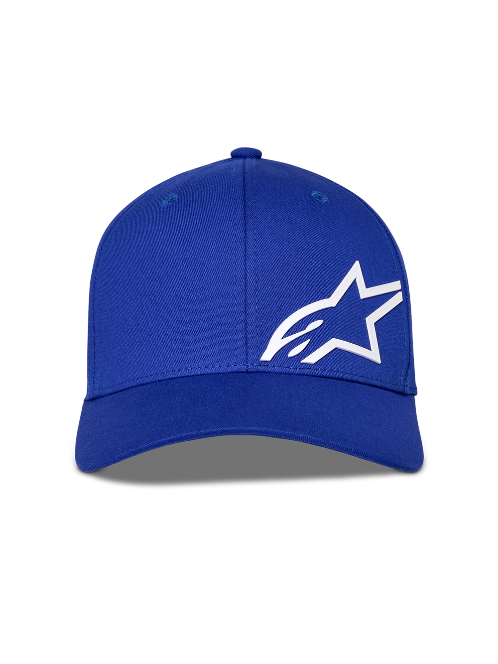 Alpinestars Corp Shift Multi Hat, Blue, Baseball Cap featuring a white 3D Astars logo on the front, structured crown with curved bill, casual motorsport headwear