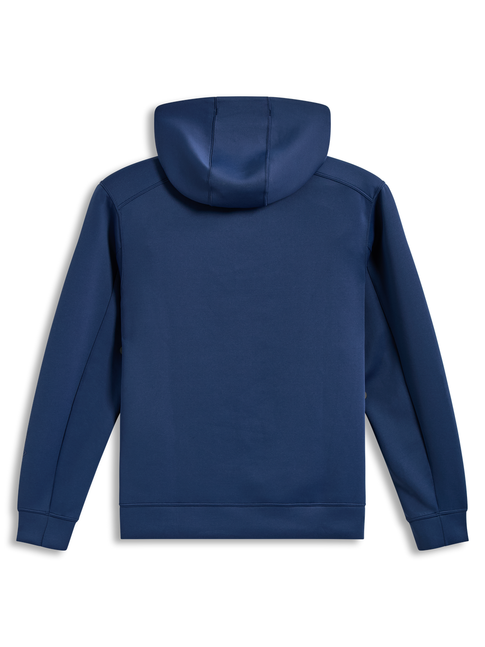 Alpinestars Datrix Hoodie, Steel Blue, Tri-blend Double Face Fleece, Back View featuring a Mesh-Lined Hood.