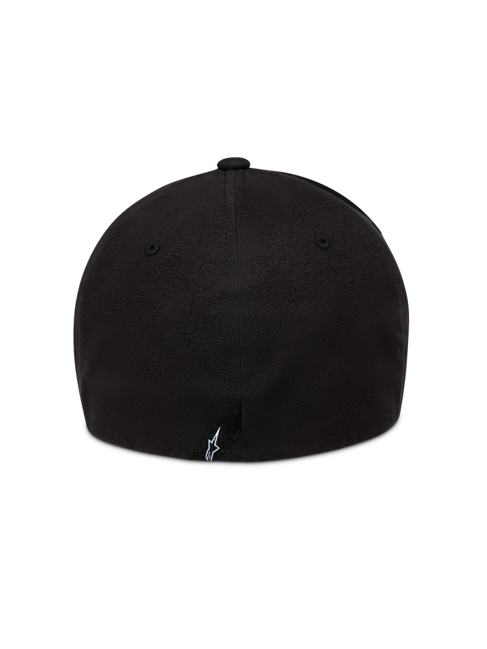 Alpinestars County Canvas Hat in Black, flex back sportswear cap featuring a structured crown and small rear logo embroidery.