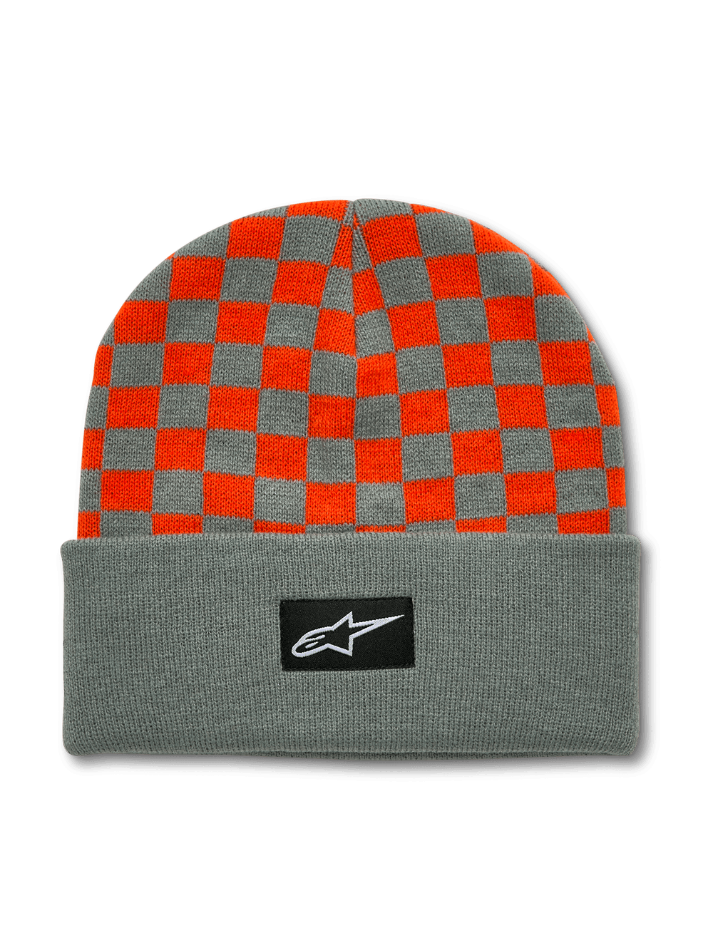 Checkered Cuff Beanie