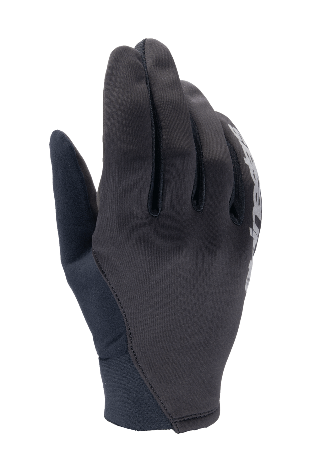 Alpinestars A-Dura Thermal Gloves, Black Mountain Bike Gloves, flexible fabric construction with white logo detail, neoprene cuff, designed for cold weather wind protection
