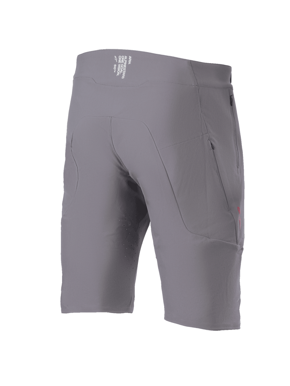 Alpinestars A-Aria Elite Shorts, Men's MTB Shorts in Dark Gray with zippered pockets and performance stretch fabric.