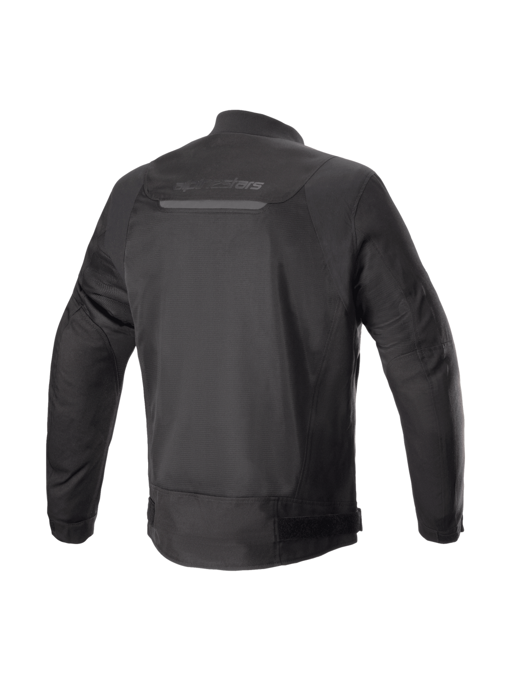 Alpinestars Luc V2 Air Jacket, Black Urban Motorcycle Jacket, back view showing textile mesh panels and Tech-Air ready design.
