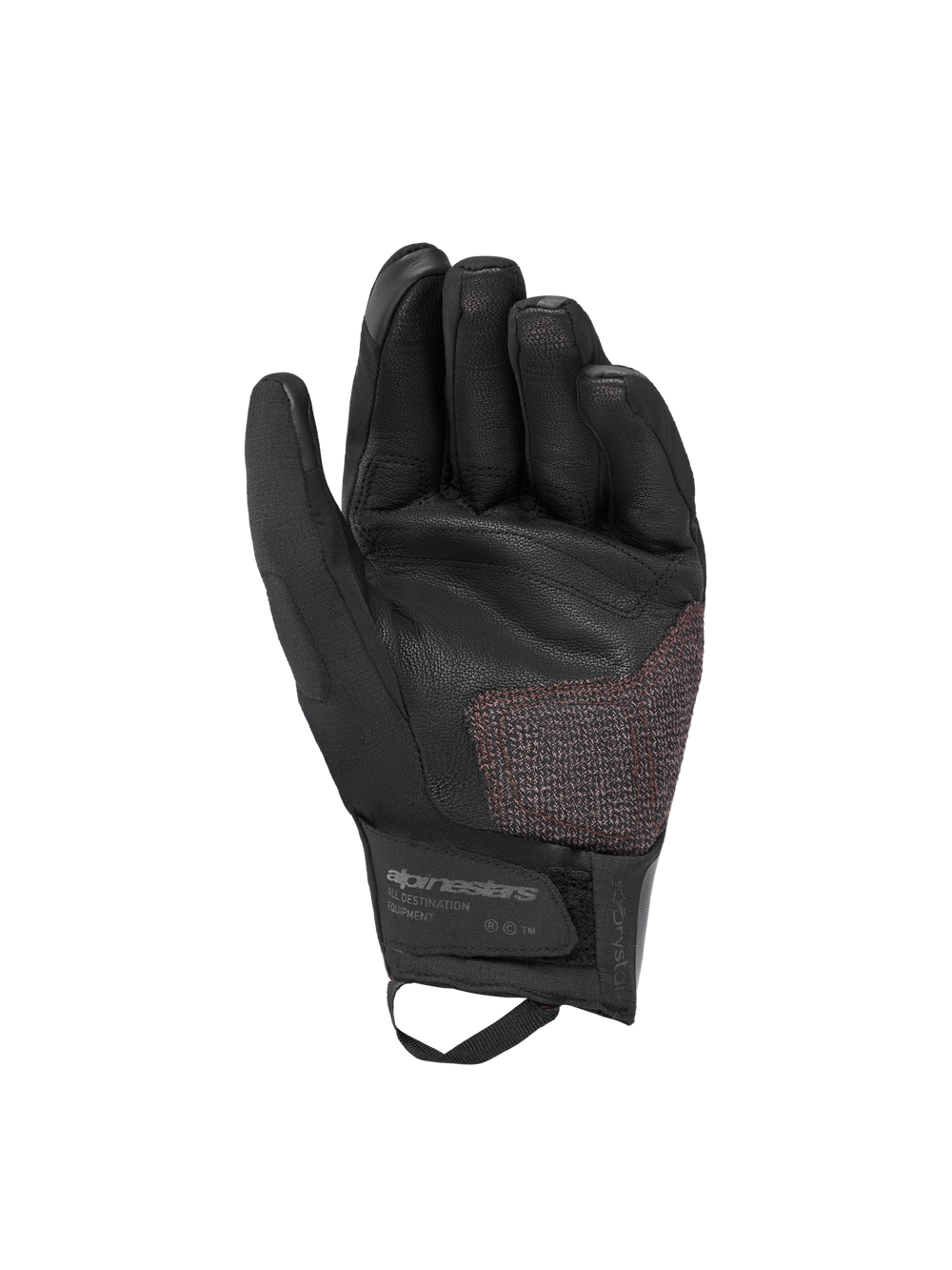 Alpinestars Harok Pro Drystar Gloves, All Terrain Adventure Motorcycle Gloves, Black, goat leather palm with aramidic reinforcement on landing zone, CE certified