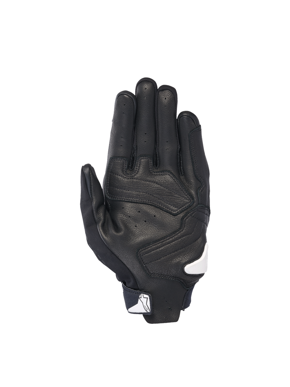 Alpinestars SP X 7 Gloves, Men's Motorcycle Sport Gloves, Black and White, perforated leather with sliders for road racing.