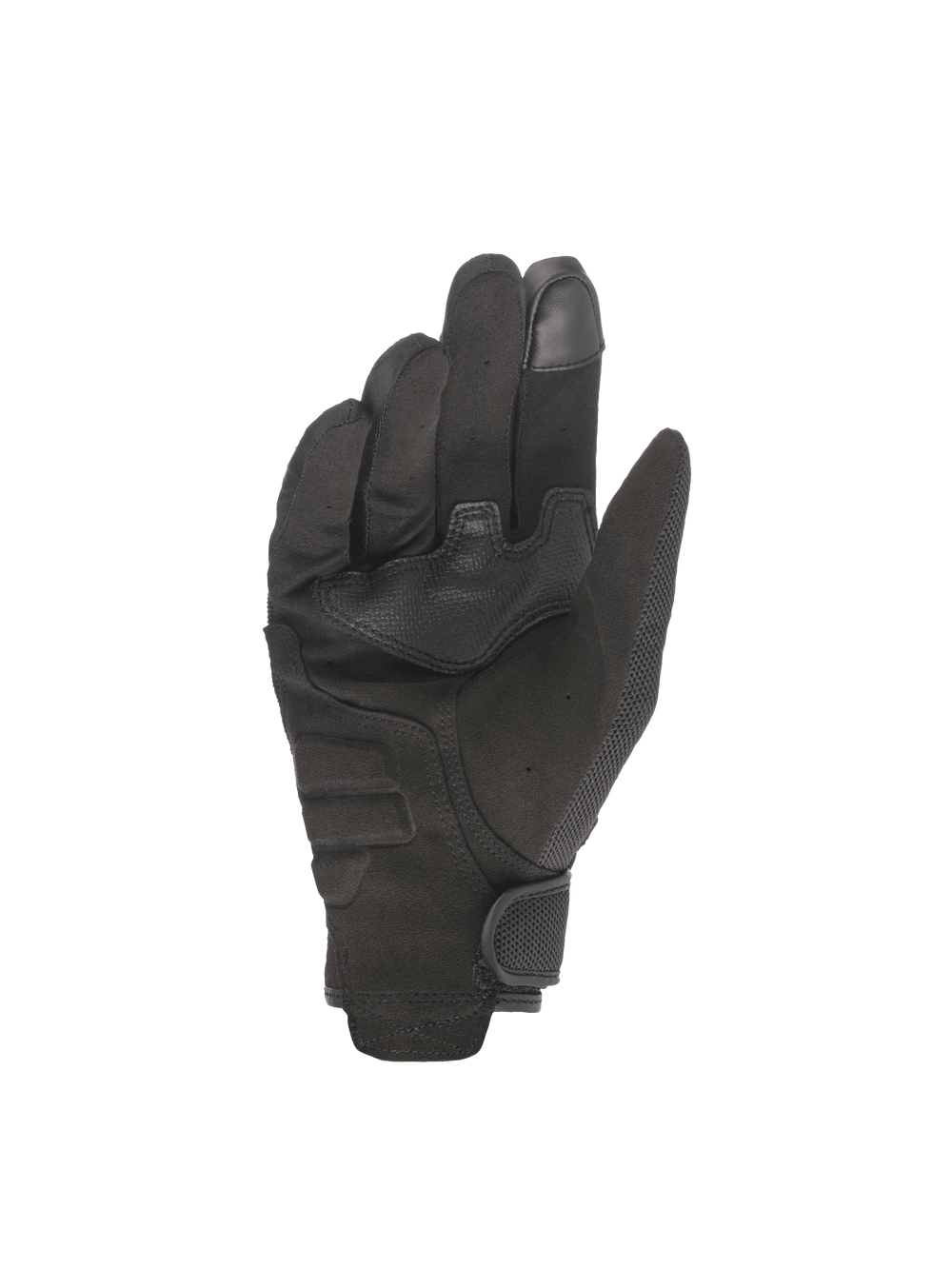 Alpinestars Copper Gloves, black urban motorcycle gloves with a synthetic suede palm and touchscreen fingertip.