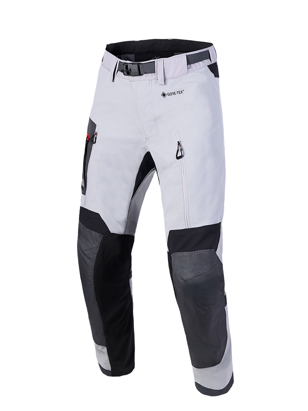 Alpinestars Arenis Gore-Tex Pants, adventure motorcycle touring pants, mid gray, deep gray, and black, waterproof 2L laminated GORE-TEX construction with CE certified armor and ventilation