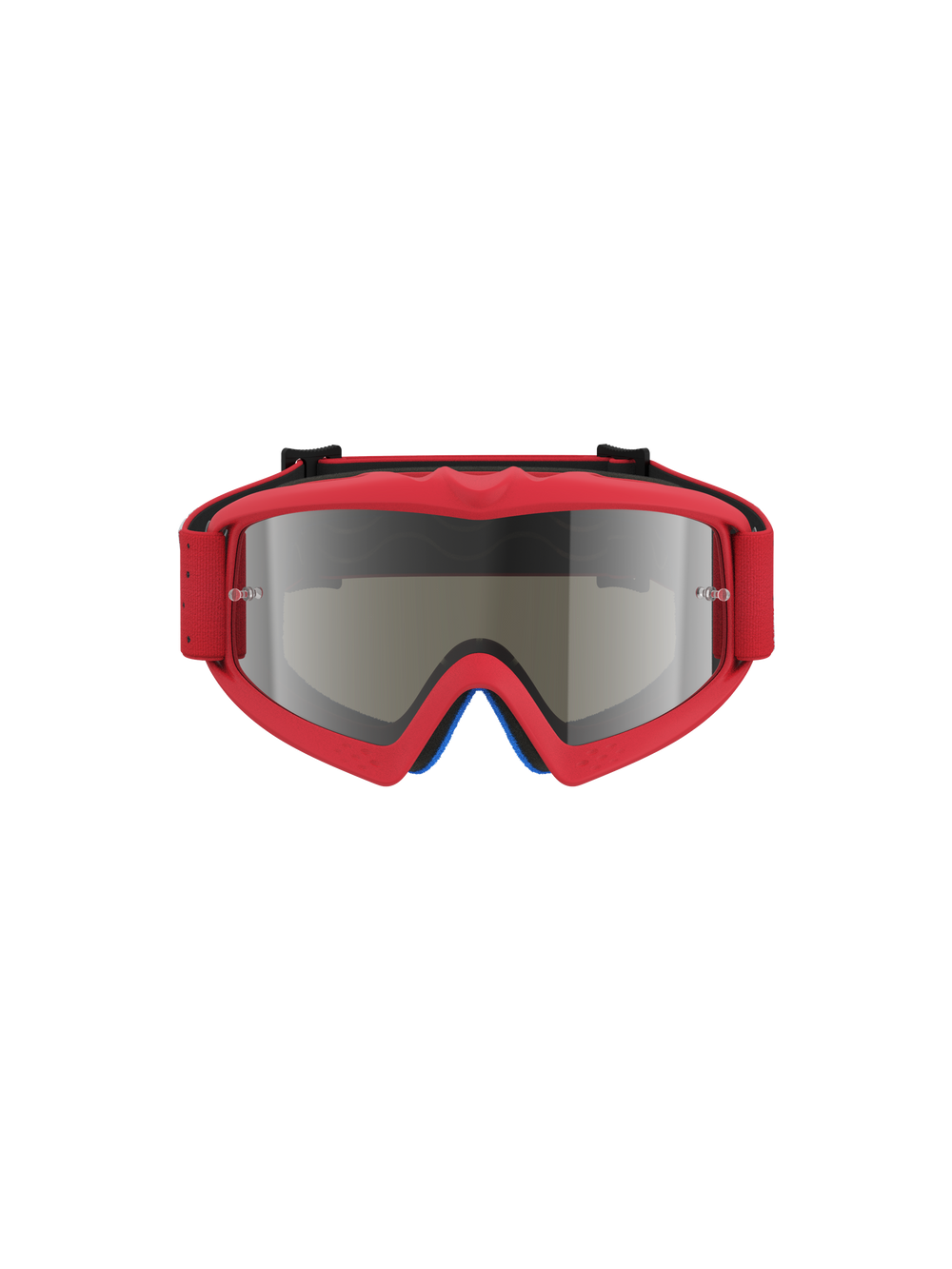 Alpinestars Vision Youth Vesta Goggles, Youth Motocross Goggles, Red Fluo and Mirror Silver, anti-fog lens with tear-off posts.