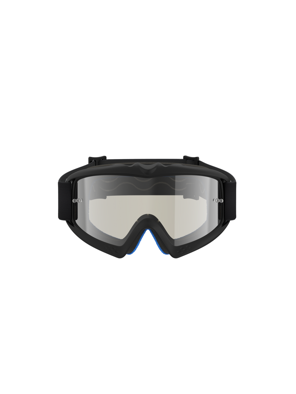 Alpinestars Vision Youth Atrox Goggles for youth motocross, featuring a black frame and silver mirror lens.