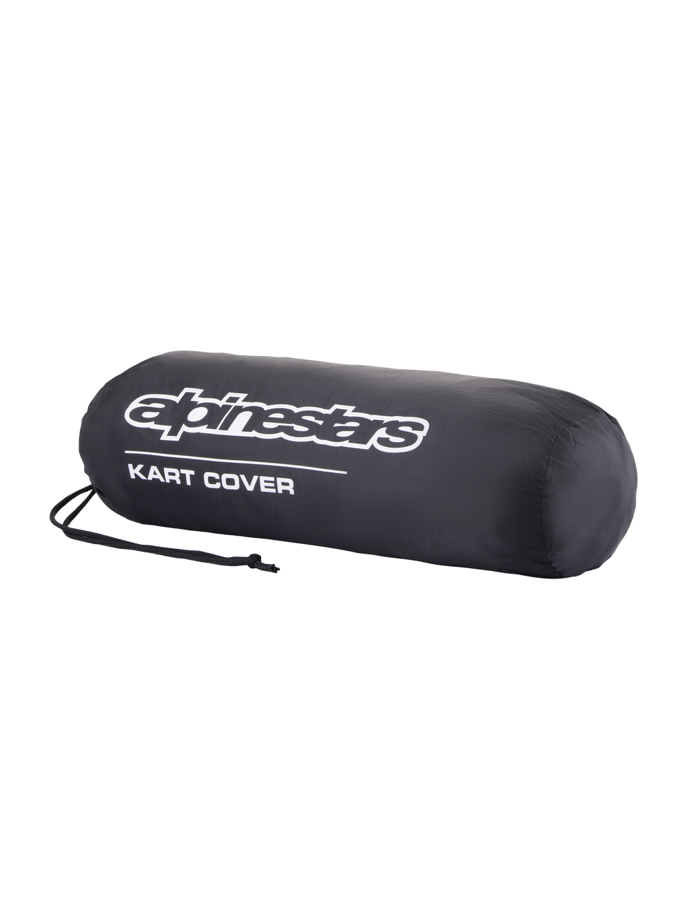 Alpinestars Kart Cover, black go-kart cover with structured fit, elasticated edge and drawstring closure for paddock protection from dust and rain
