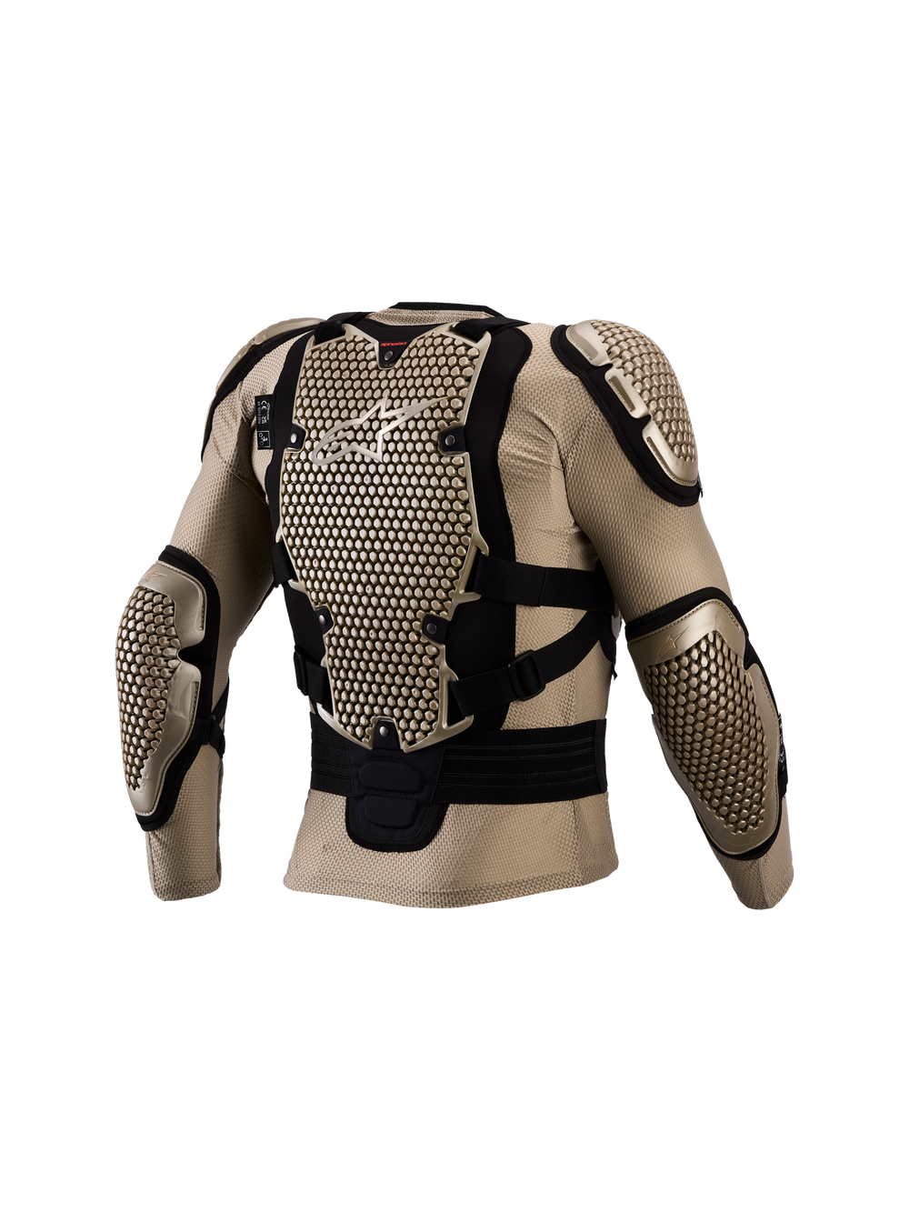 Men's Alpinestars Bionic Action V3 Protection Jacket, Aluminum and Black Motocross Armor with CE Certified Back Protection.