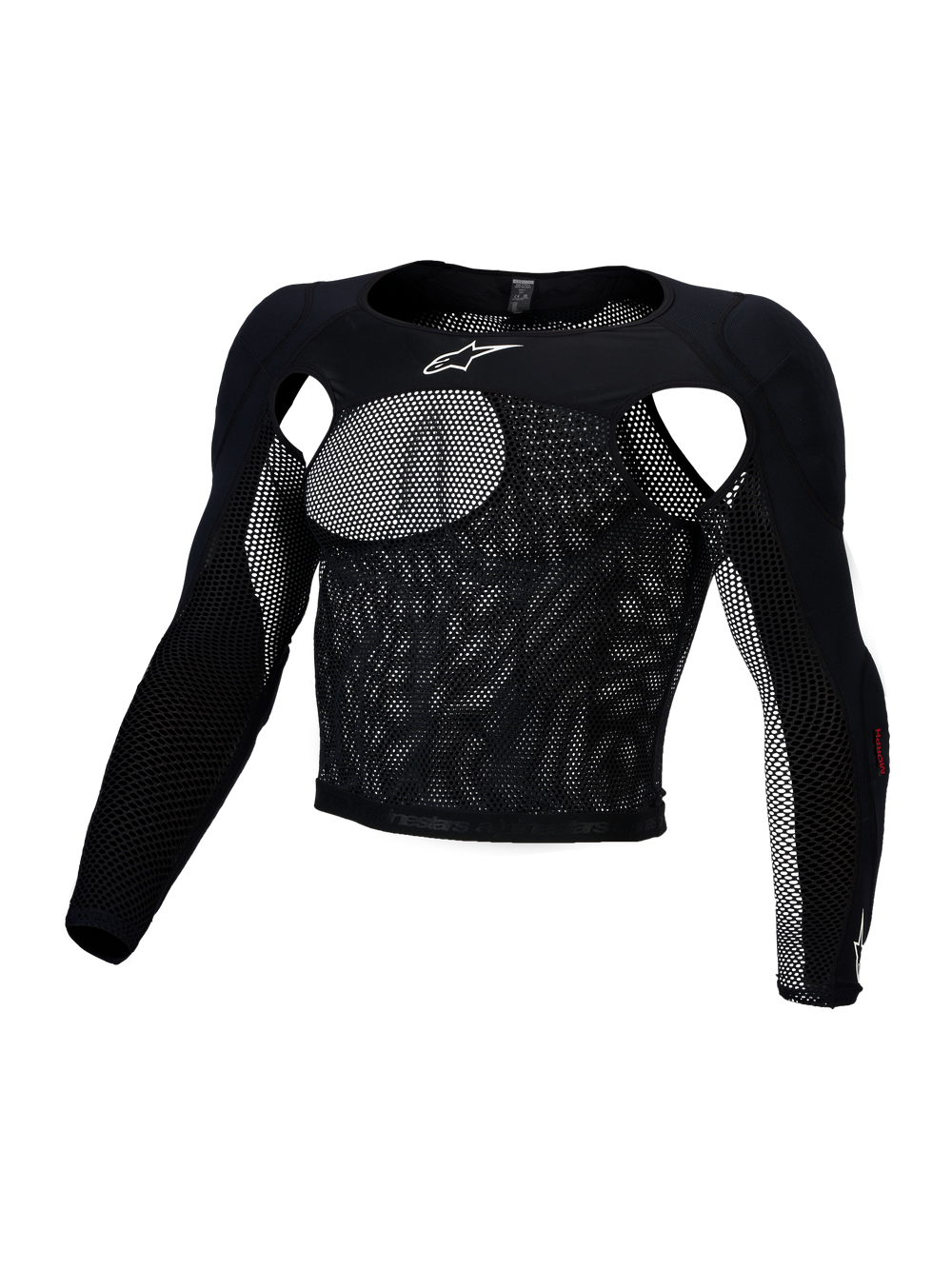 Alpinestars Bionic Race Protection Top, Motocross Protection, Men's, Black, Stretch Mesh with CE Level 1 A-Morph Protectors.