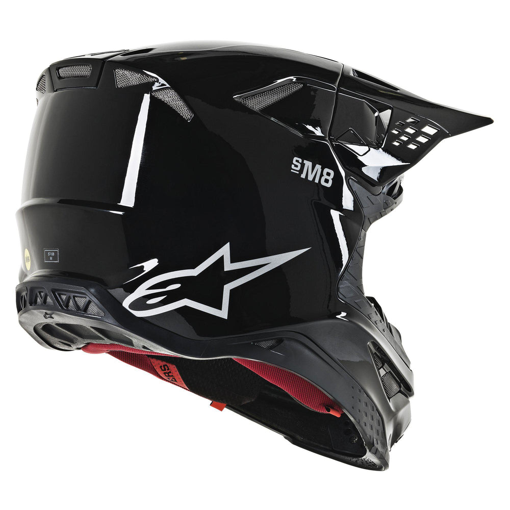 Supertech M8 Solid Black Helmet