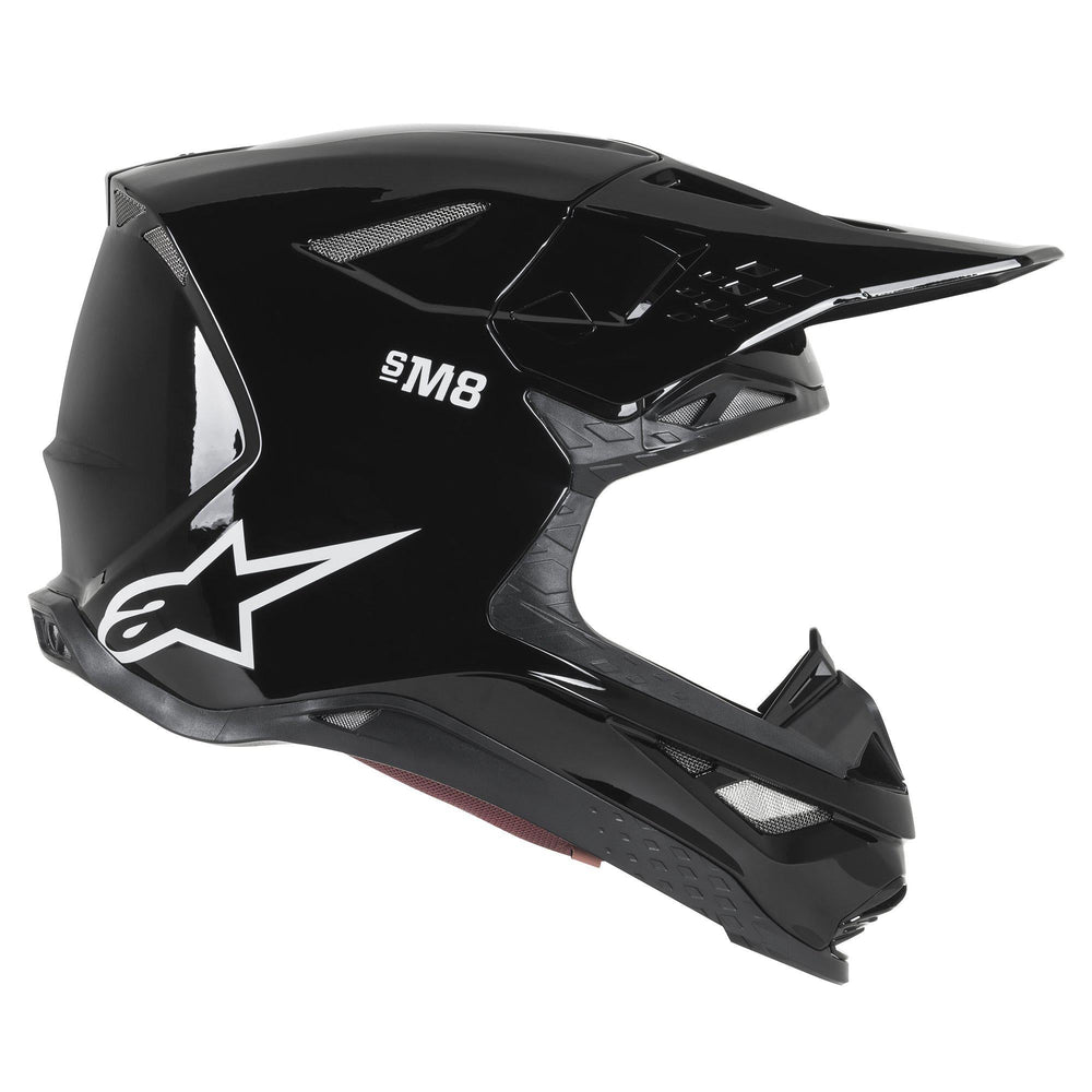 Supertech M8 Solid Black Helmet