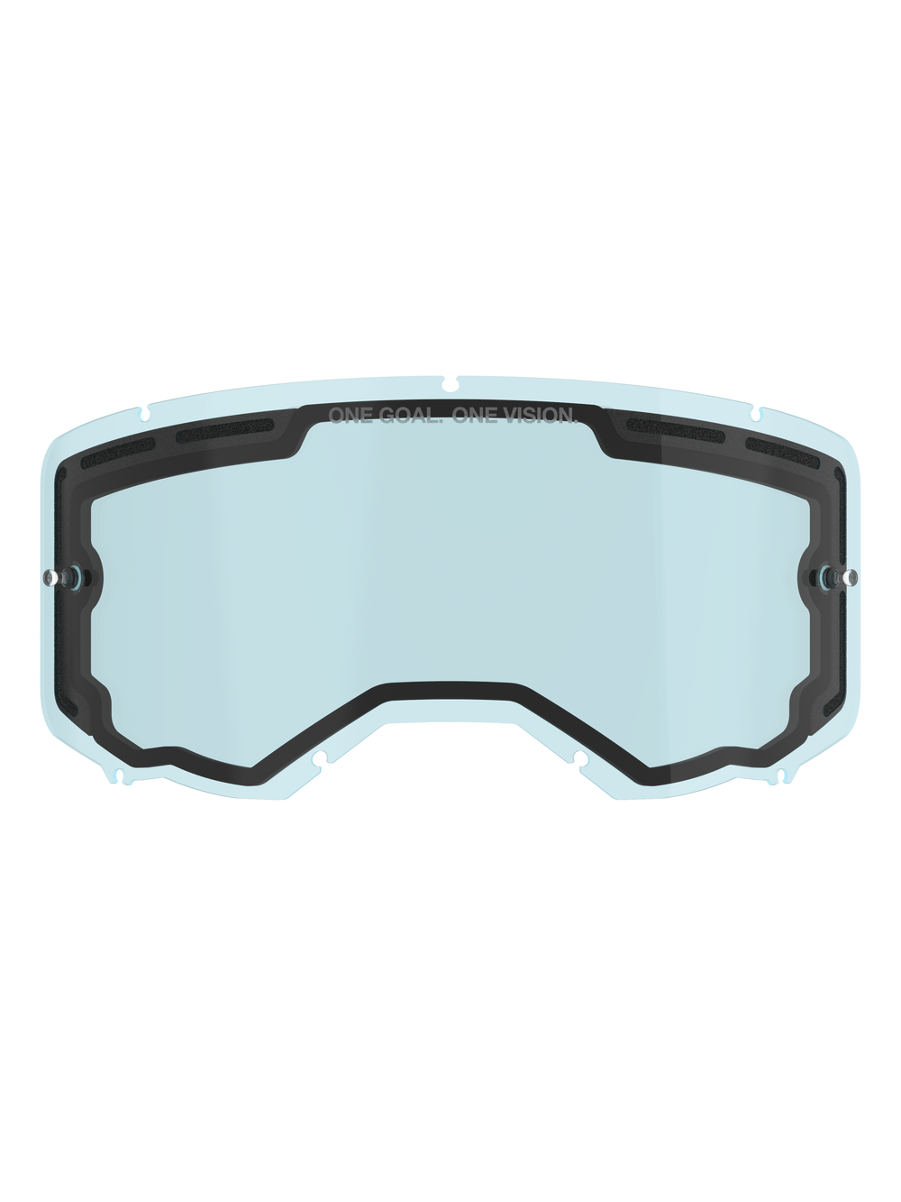 Alpinestars Vision 8-5-3 Dual Pane Lens, Light Blue tinted replacement goggle lens, black inner seal with 