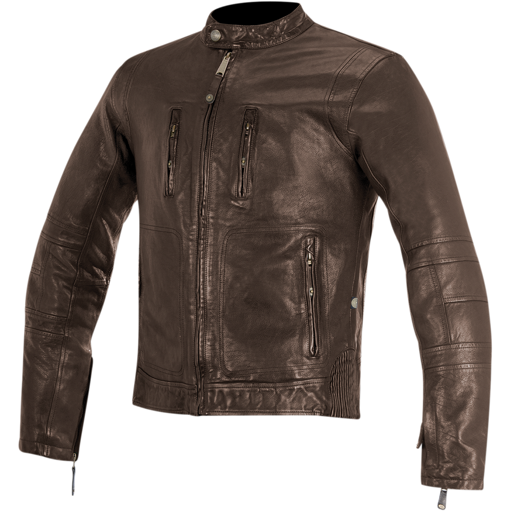 Oscar Brass Leather Jacket